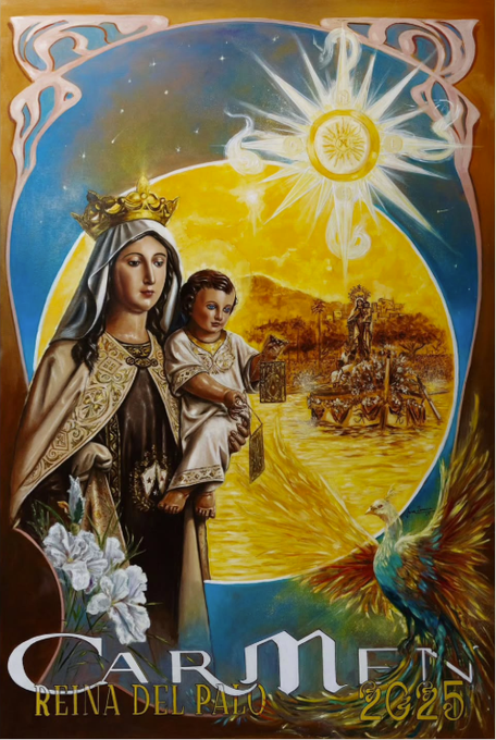 Horario e Itinerario Procesión de la Virgen del Carmen de El Palo. Málaga 16 de Julio del 2025