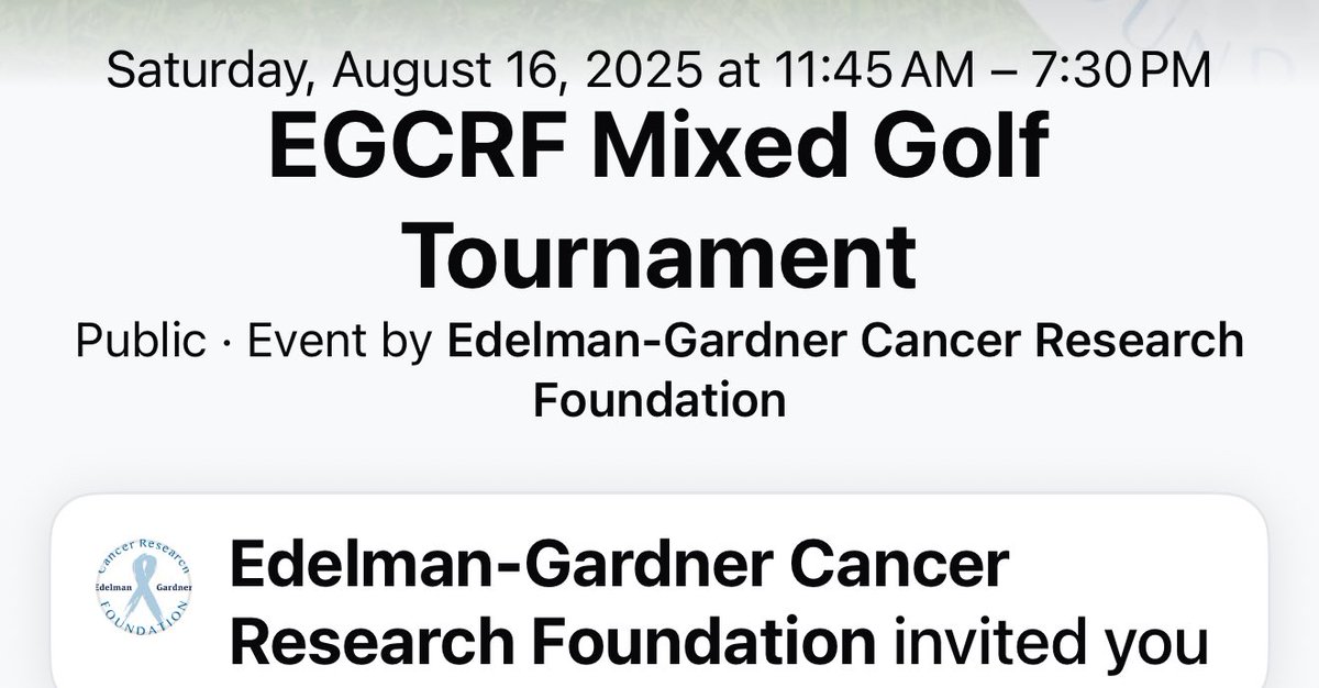 <a href="/EdelmancrfC/">edelmancrf.com</a> 

Come join us for fun and to raise $$$ for Cancer Resesrch.
Register at 
edelmancrf.com/golf-tournament