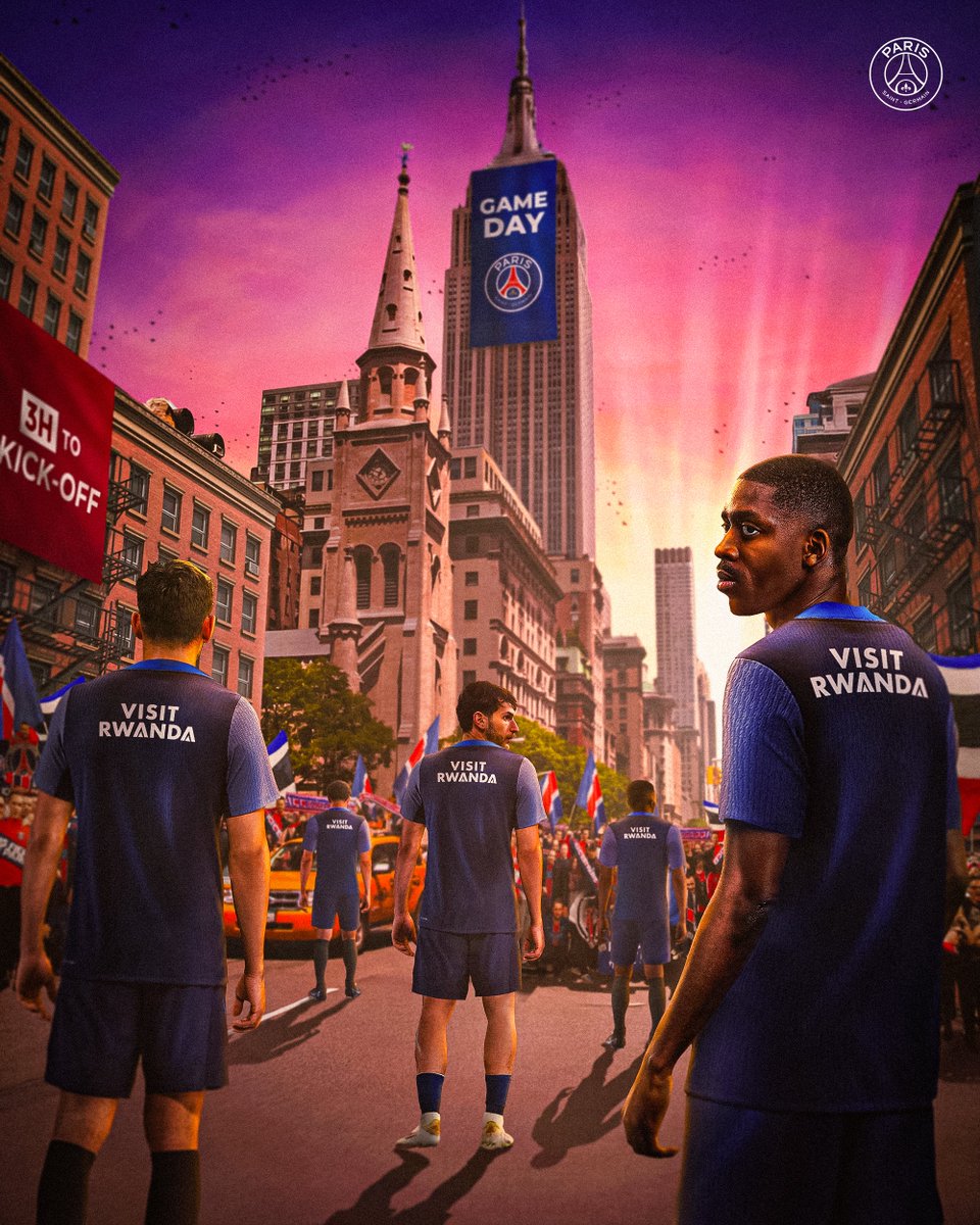 Paris Saint-Germain (@psg_english) on Twitter photo From the streets of New York to the stadium, less than 3 hours to kick-off <a href="/visitrwanda_now/">Visit Rwanda</a> From the streets of New York to the stadium, less than 3 hours to kick-off <a href="/visitrwanda_now/">Visit Rwanda</a>