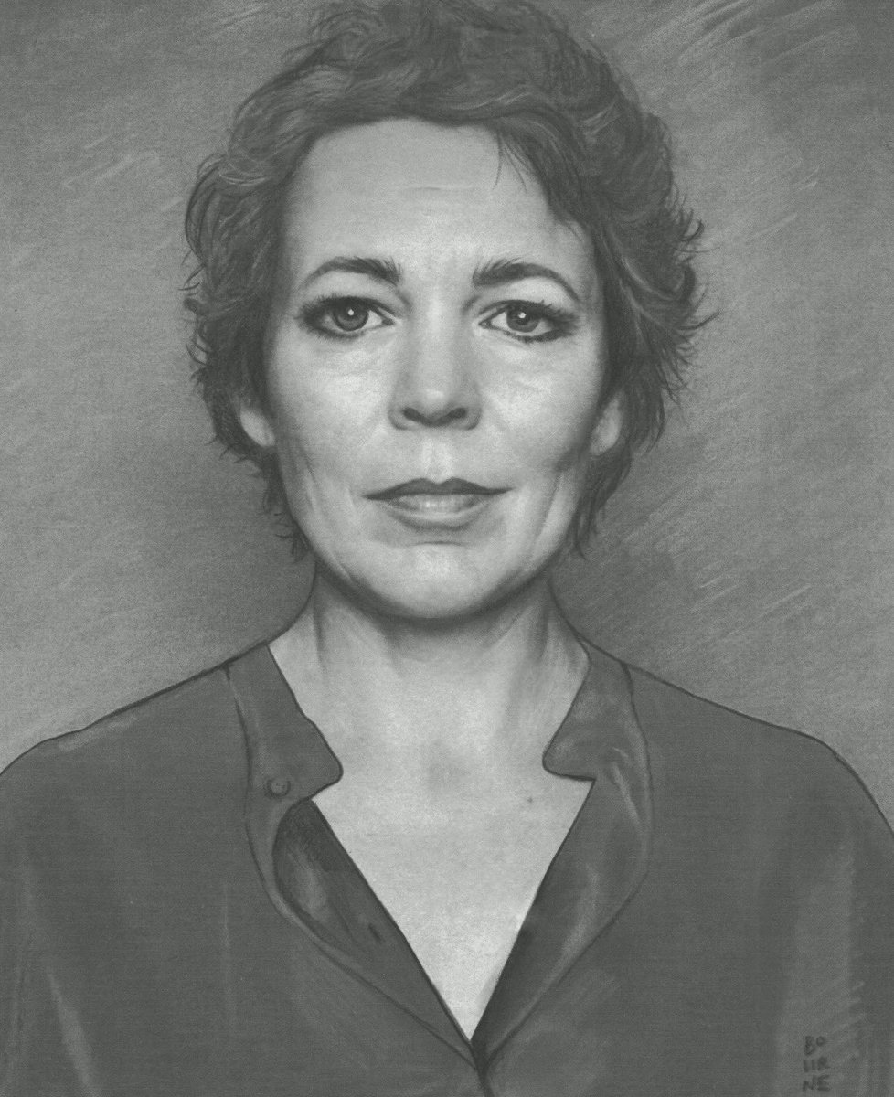 IanBourneArt's tweet image. The very talented and very watchable Olivia Colman.
Dry pastel on board.
#oliviacolman