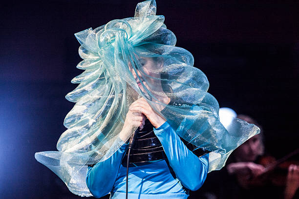 bjorkarchivee's tweet image. Björk at Harpa Concert Hall in Reykjavik, 2016.