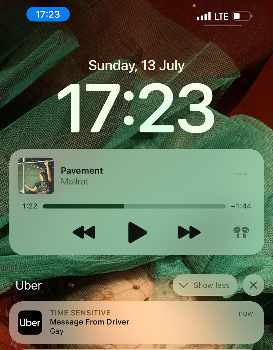 Why did my Uber driver clock my tea like this??