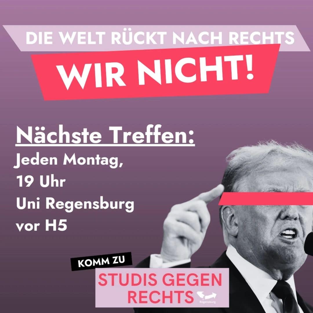 #Regensburg braucht euch!
#LautGegenRechts 
#AfDVerbotjetzt 
#WirSindDieBrandmauer