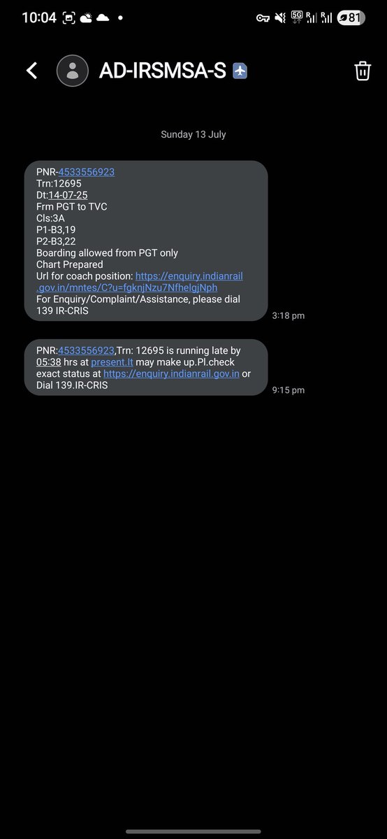 edit_down's tweet photo. @IRCTCofficial @RailMinIndia What is this scam, your train got delayed by 6 hours. Post cancellation,  I get zero refund ??? 

Can you please check ? https://t.co/KuhWglhP8b