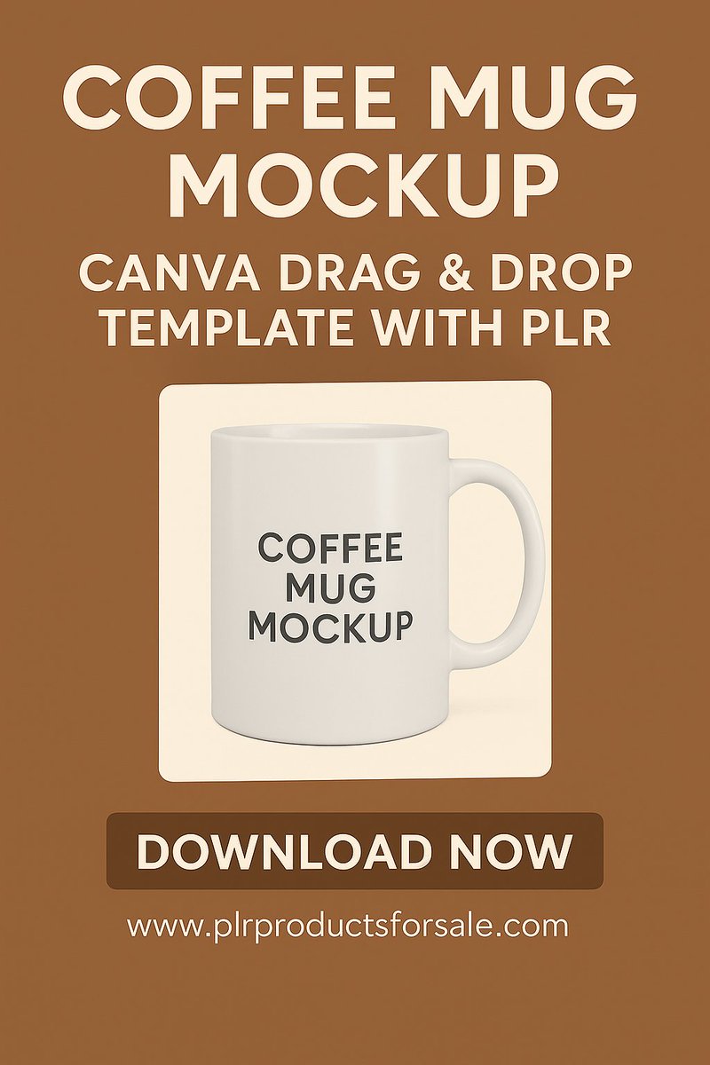 JustDreamItMedi's tweet image. Create mockups for mugs in Canva — drag, drop, edit! PLR included.
👉 plrproductsforsale.com/shop/coffee-mu…
#CanvaMockups #PODDesigns #PLR