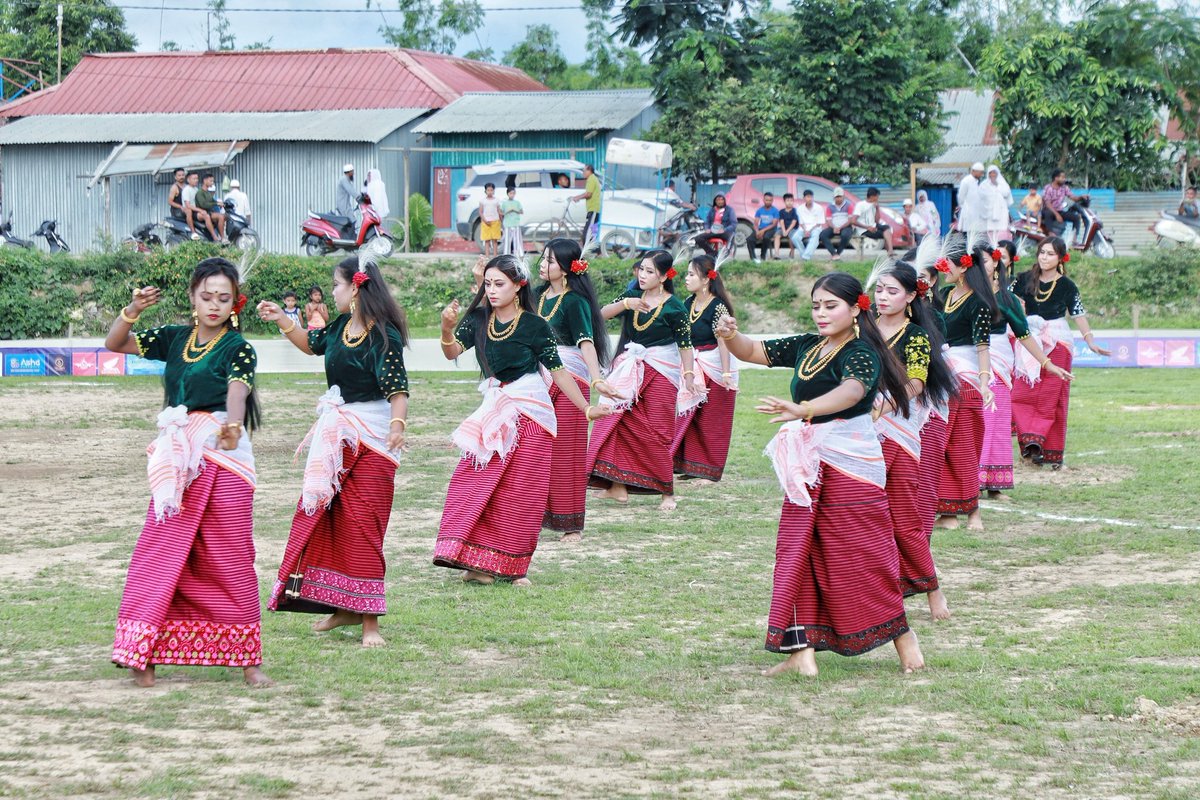 MaharajaManipur's tweet image. Had the pleasure to attend the Opening Ceremony of 2nd State Level 9 - Aside Open Khangabok Trophy 2025 at Public Ground Khangabok today.