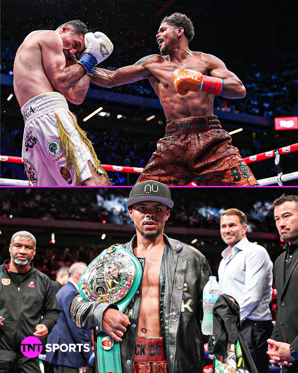 boxingontnt's tweet image. Shakur Stevenson successfully defended his WBC lightweight championship against William Zepeta in the first-ever boxing event held at the Louis Armstrong Stadium in Queens, New York 🟢