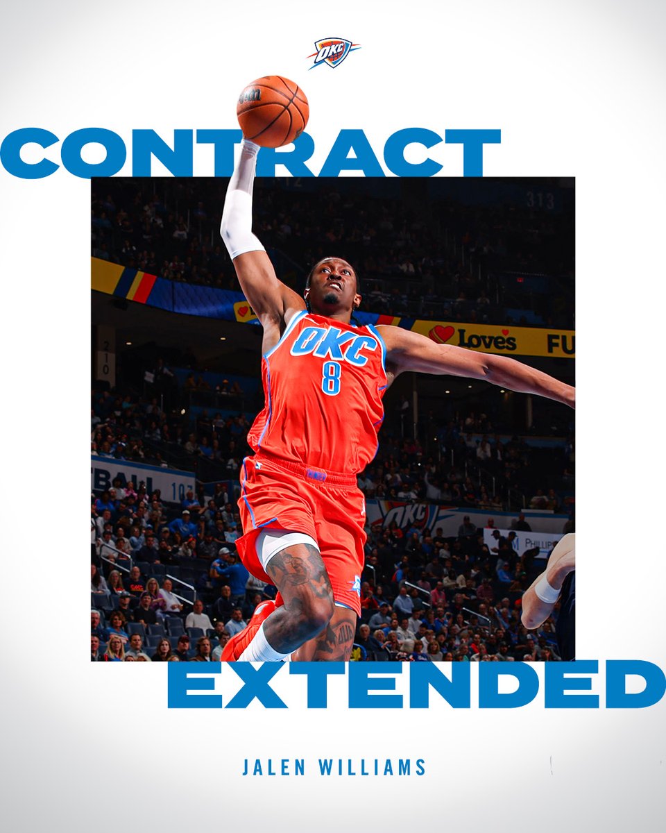 Thunder Signs Jalen Williams to Multi-Year Contract Extension ⚡️

📲 bit.ly/44Wt1UZ