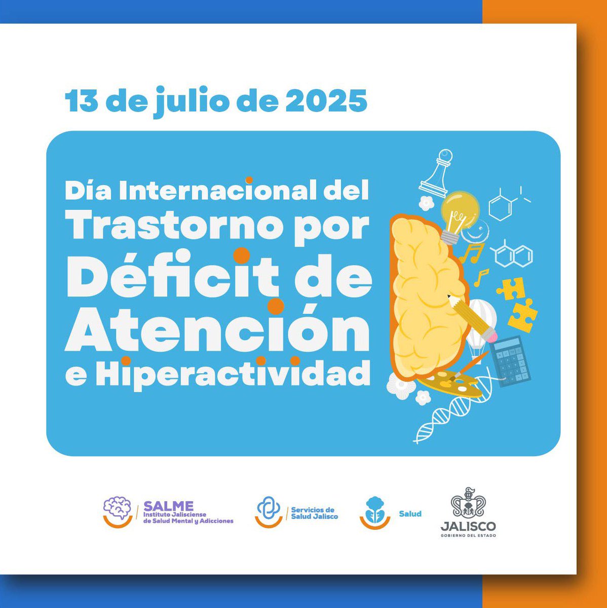 Hoy conmemoramos el Día Internacional del Trastorno por Déficit de Atención e Hiperactividad. 💡 Más comprensión, menos juicios. El TDAH no define a la persona, pero comprenderlo puede cambiar vidas.