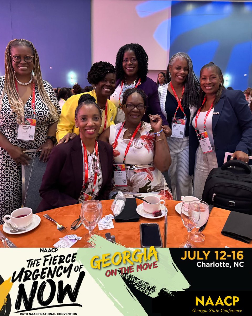 Georgia_NAACP's tweet image. Georgia came strong and showed out at the WIN Brunch during the 116th National Convention—bold, brilliant, and united in purpose. The future is female, and Georgia is leading the way. #NAACP #GeorgiaNAACP #WINBrunch #NAACPConvention