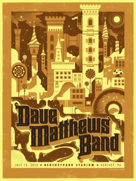 Dave Matthews Band 
July 13, 2013 
Hersheypark Stadium 
Hershey, PA 
The band’s last show in Hershey