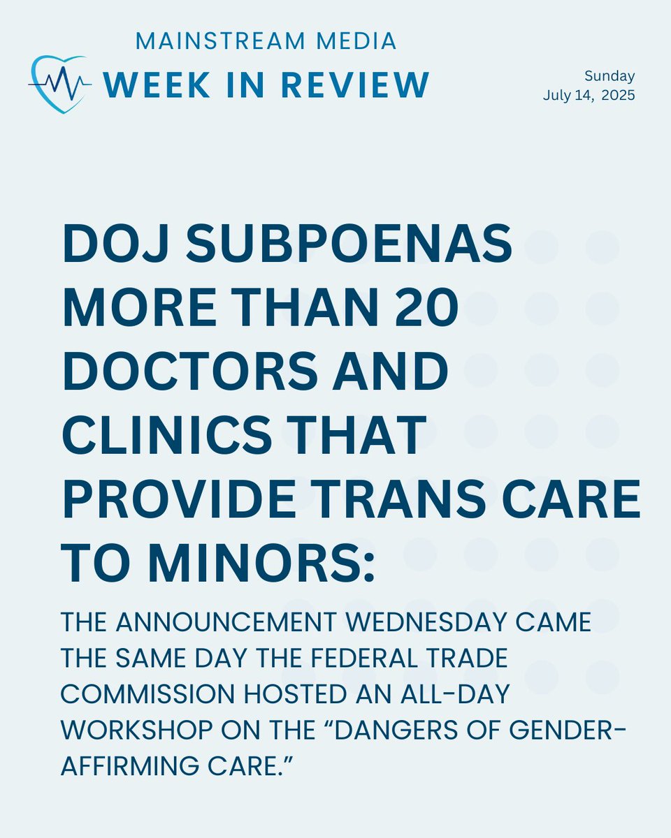 twc_health's tweet image. Health News Making MSM Headlines This Week ⬇️
1. Charges dropped against Utah doctor accused of destroying $28,000 in Covid vaccines
2. DOJ subpoenas more than 20 doctors and clinics that provide trans care to minors
3. Measles cases reach highest point since the disease was…
