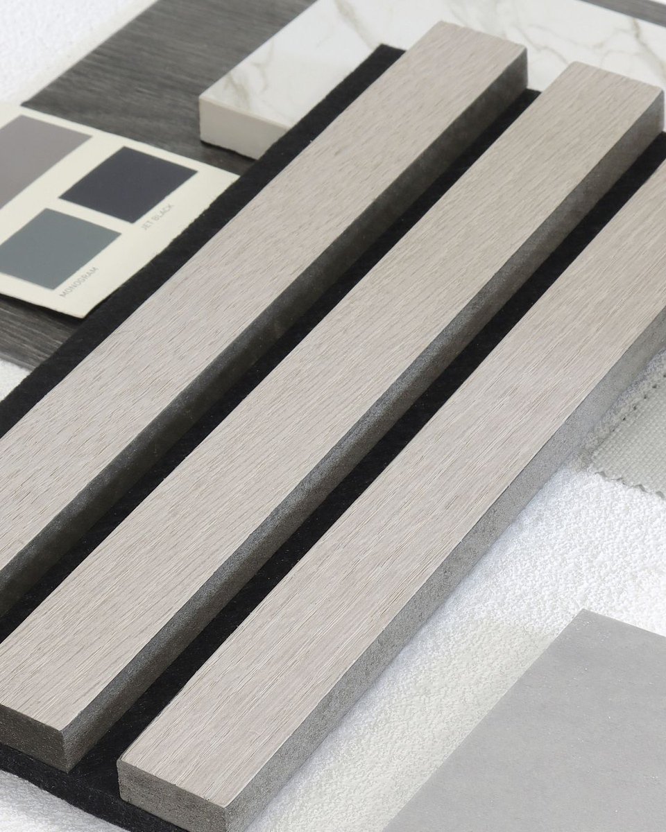 cladcoprofiles's tweet image. Planning a new interior project? Add style and acoustic comfort with our internal slatted wall panels. 🛋️🪴📐

cladco.uk/43N7sWs 

📷: Panels in the colour pebble grey.

#SlattedPanels #InternalCladding #WallPanels #InteriorPanels #InteriorDesign #WallPanelling #GreyWall