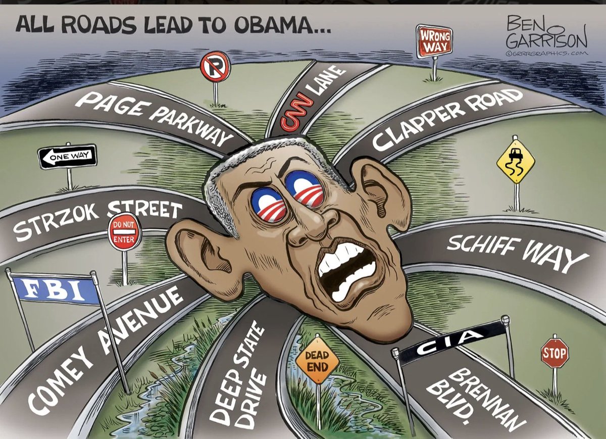 All roads lead to OBAMA &amp; CLINTON 😡