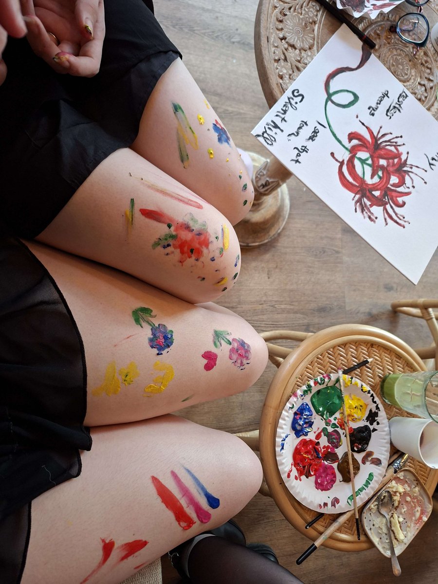 eveisbed's tweet image. Had a lot of fun yesterday going to this cute Paint & Matcha Event at Frankys Farm in Mannheim (:
Cheesecake was 10/10 was my first time trying Matcha
Also i posted more pictures on my Patreon
-> Patreon.com/@eveisbed 😊