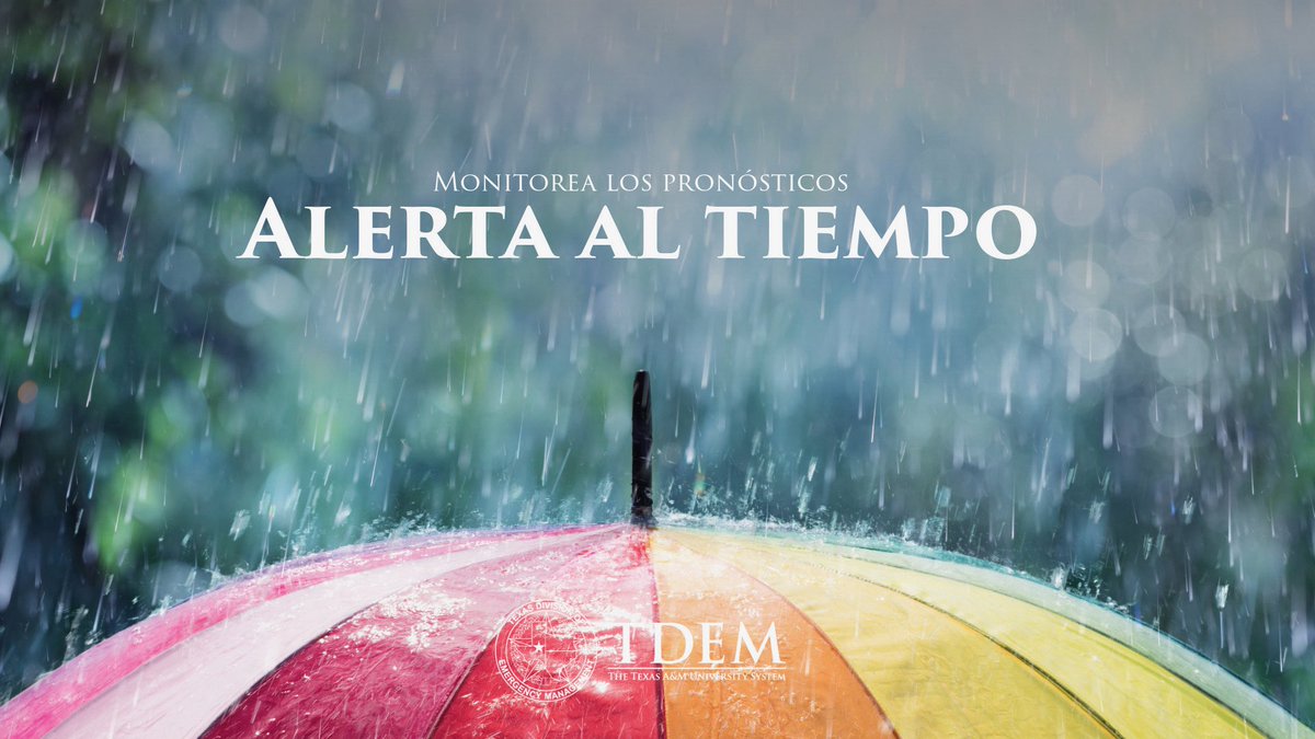 TDEMPortavoz1's tweet image. ⛈️Texas sigue con fuertes lluvias e inundaciones. Las tormentas severas también pueden traer vientos dañinos y granizo en algunas áreas
Esté atento al clima, esté listo para implementar el plan de emergencia de su familia y escuche las instrucciones de los funcionarios locales
