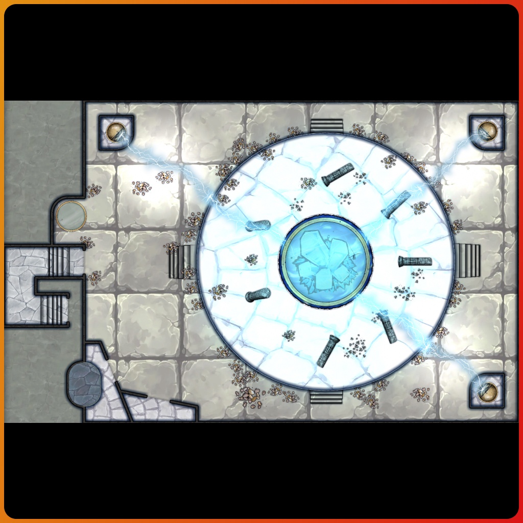 🗺️ "8_MageTowerRift_OLD" by mickeymaloney

This is the upper floor of a mage tower that is powered by siphoning magical energy from a rift...

Download this map for free ⬇️
dungeonfog.com/hub/u/982f84c2…

#dungeonmaster #rpg #battlemap #maps