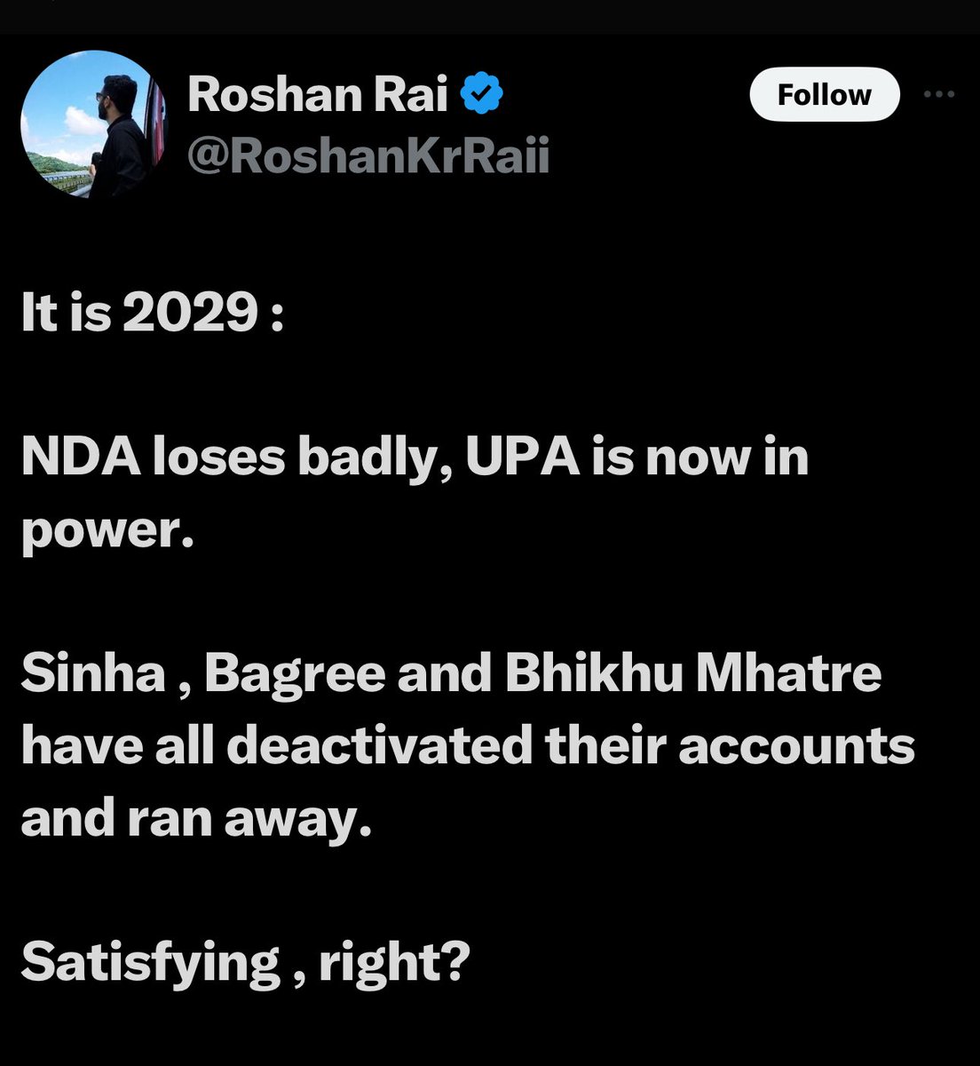 Sangeeta Tripathi Mandal (@tripathimandal) on Twitter photo Why are you <a href="/MumbaichaDon/">BhikuMhatre</a> (dada )<a href="/rishibagree/">Rishi Bagree</a> & <a href="/MrSinha_/">Mr Sinha</a> not letting them live in peace ? Why are you <a href="/MumbaichaDon/">BhikuMhatre</a> (dada )<a href="/rishibagree/">Rishi Bagree</a> & <a href="/MrSinha_/">Mr Sinha</a> not letting them live in peace ?