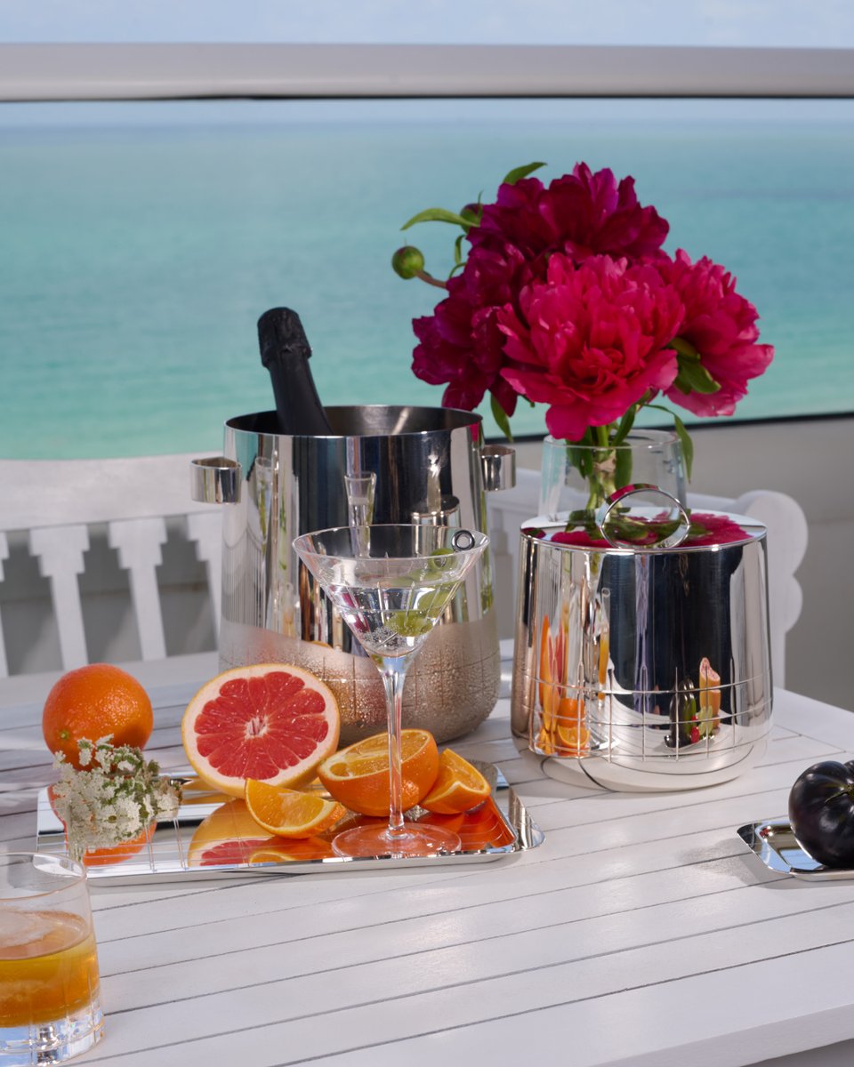 Cocktails, champagne, and sunshine—Grace Faena makes the most of summer with effortless elegance. Christofle barware brings the sparkle to every pour, from citrusy spritz to a perfectly chilled coupe.
Discover at christofle.com.
#christofle #GreetingsFromFlorida