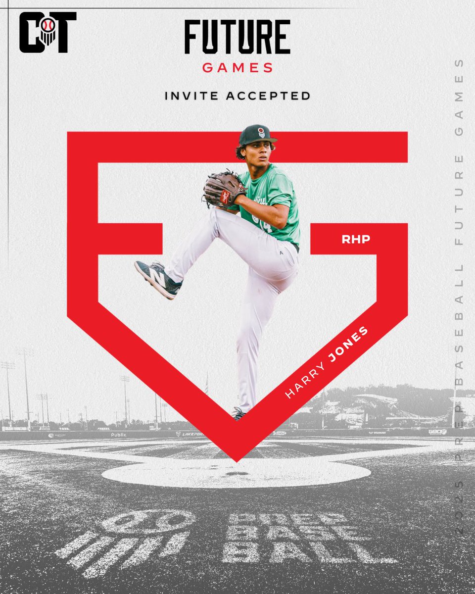 PBNewEngland's tweet photo. 𝐈𝐧𝐯𝐢𝐭𝐞 𝐀𝐜𝐜𝐞𝐩𝐭𝐞𝐝. 𝐏𝐚𝐜𝐤 𝐘𝐨𝐮𝐫 𝐁𝐚𝐠𝐬. 🤝

Welcome 2027 RHP 𝐇𝐚𝐫𝐫𝐲 𝐉𝐨𝐧𝐞𝐬 (CT) to Team Connecticut at the 2025 Future Games!

👤 https://t.co/g7LKPHU6dQ || @hjones2027 || #PBFG25 https://t.co/JtSxhox6vb
