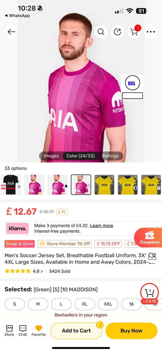 oJaayCo's tweet image. Best quality home/away/third kit I’ve genuinely had off DH Gate,
Service is incredible to not only did it arrive earlier than expected. He made sure I was happy with the order & quality.
He is also giving away £10 to three people who retweet this!
Discount code 3B4EI67D get…
