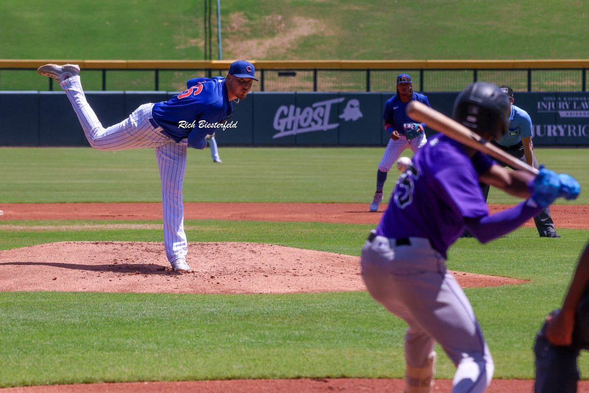 biest22's tweet image. Good to see Cubs pitcher @wpowell35 getting healthy and back in action on Saturday in the Arizona Complex League. #Cubs #CubsProspects #ACL2025