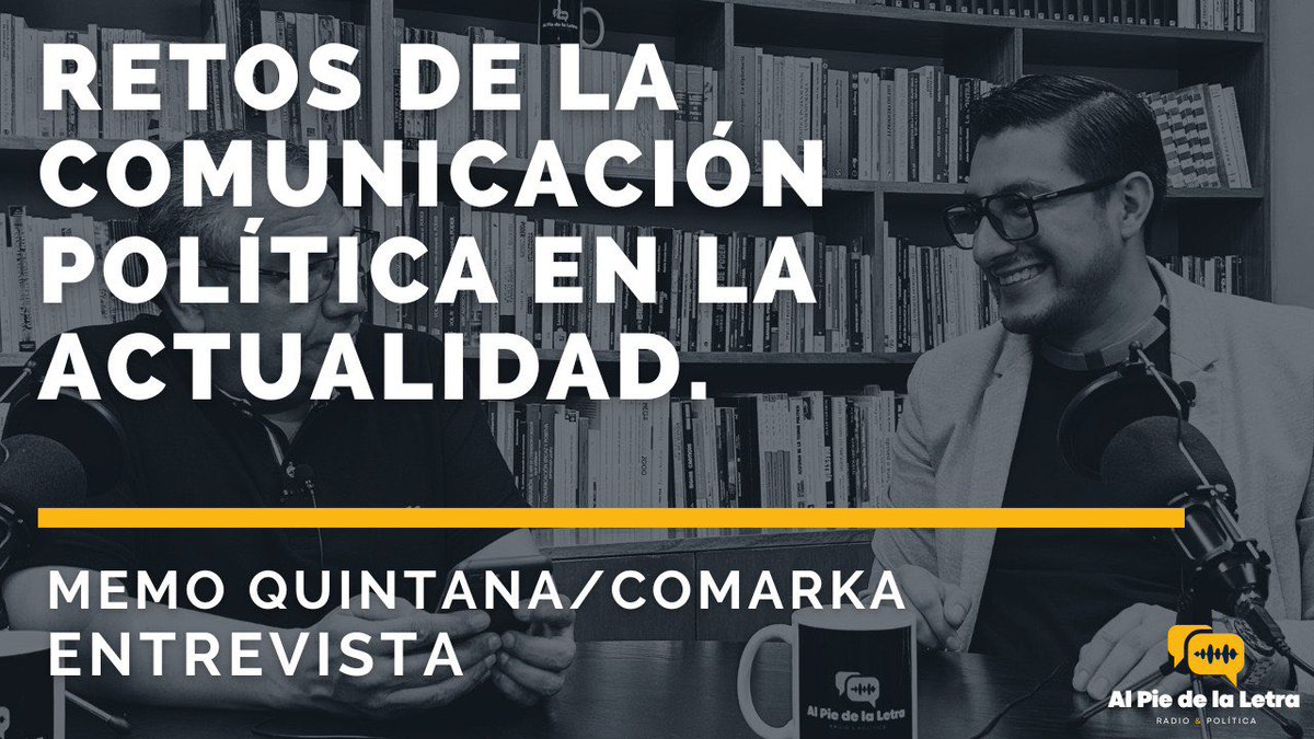 alpiedelaletra (@alpie2024) on Twitter photo ⭕▶ Ya disponible en nuestro canal de YouTube la entrevista que <a href="/rodolforiverap/">Rodolfo Rivera</a> realizó al especialista en Comunicación Politica <a href="/Memo_Quintana/">Memo Quintana</a> Conversaron sobre el reto de comunicar acciones y emociones políticas a los ciudadanos en…
Ver entrevista 👇🏼
youtu.be/X0pBXZp7ObM ⭕▶ Ya disponible en nuestro canal de YouTube la entrevista que <a href="/rodolforiverap/">Rodolfo Rivera</a> realizó al especialista en Comunicación Politica <a href="/Memo_Quintana/">Memo Quintana</a> Conversaron sobre el reto de comunicar acciones y emociones políticas a los ciudadanos en…
Ver entrevista 👇🏼
youtu.be/X0pBXZp7ObM