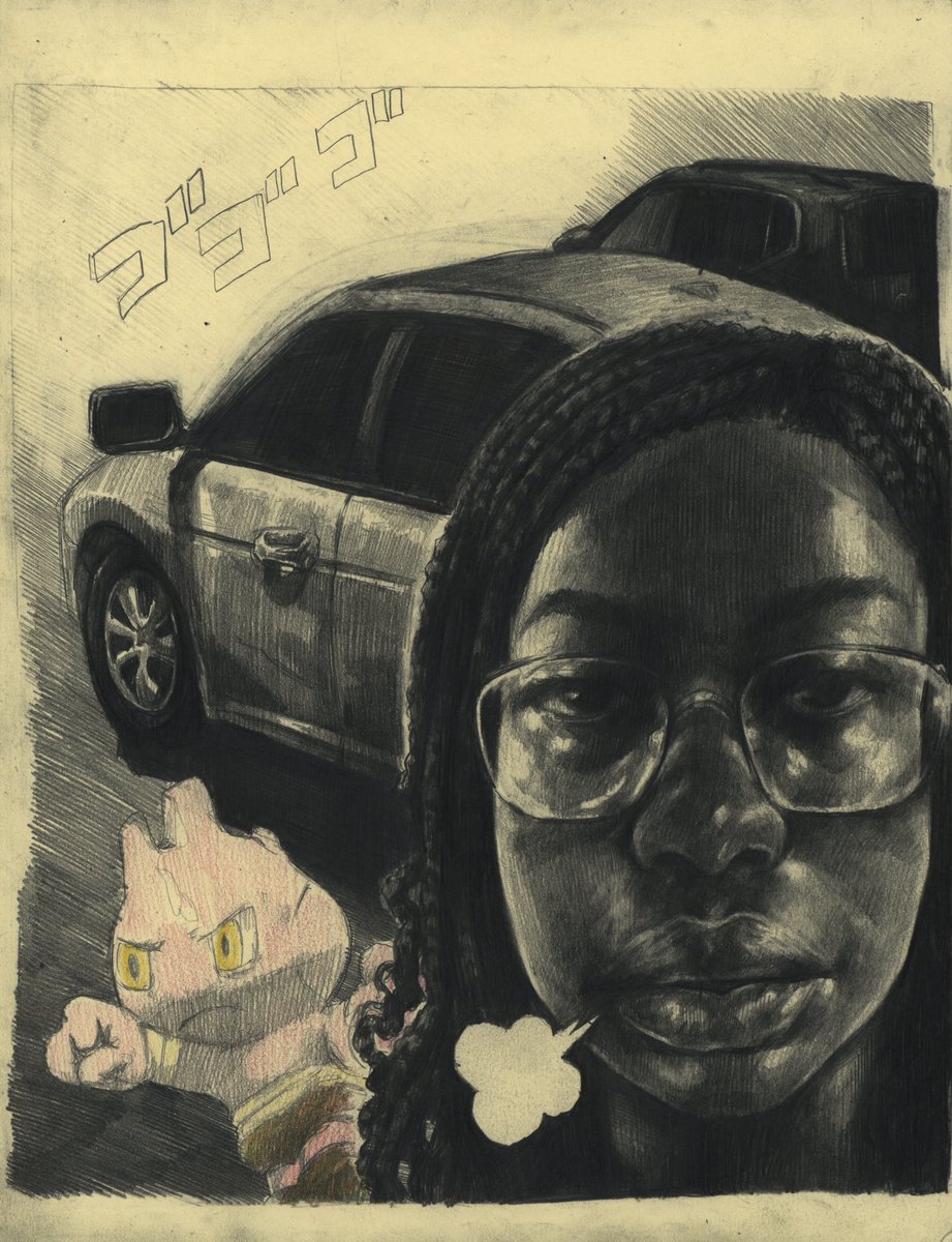 snakebone_'s tweet image. Broke Down (Tyrogue)
Graphite and Colored Pencil on Toned Paper
8.5” x 11”