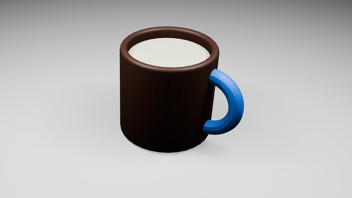 blenderで初のモデリング
チュートリアル動画を見ながらとりあえずは作成はできた。