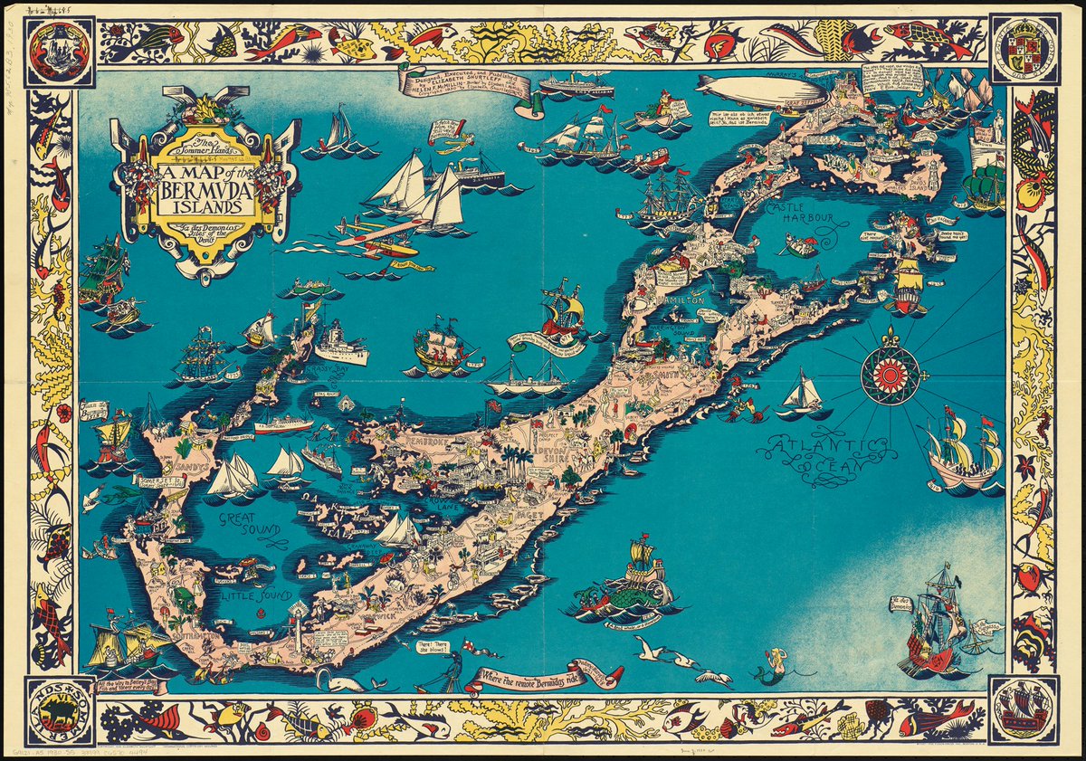 PillarsOfEden's tweet photo. “Island of Devils” — Bermuda’s first name.
Early explorers saw doom, not paradise.
1500s Spanish maps marked it La Isla de los Demonios.
This 1930 art-map proves the legend lived on.
Long before resorts, it was feared.
#Bermuda #AncientMaps #IsleOfDevils https://t.co/khB7RaBfo7