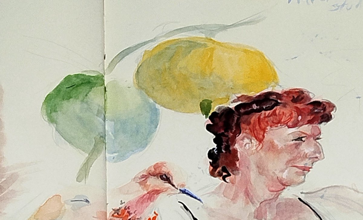 teablueberryy's tweet image. Not fanart or anything but here is a little watercolor study I'm proud of