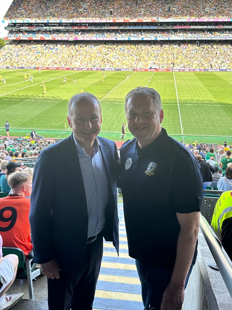 MichealMartinTD's tweet image. Really enjoyed today’s semi-final at Croke Park.
A very impressive victory by Donegal over a gallant Meath team.