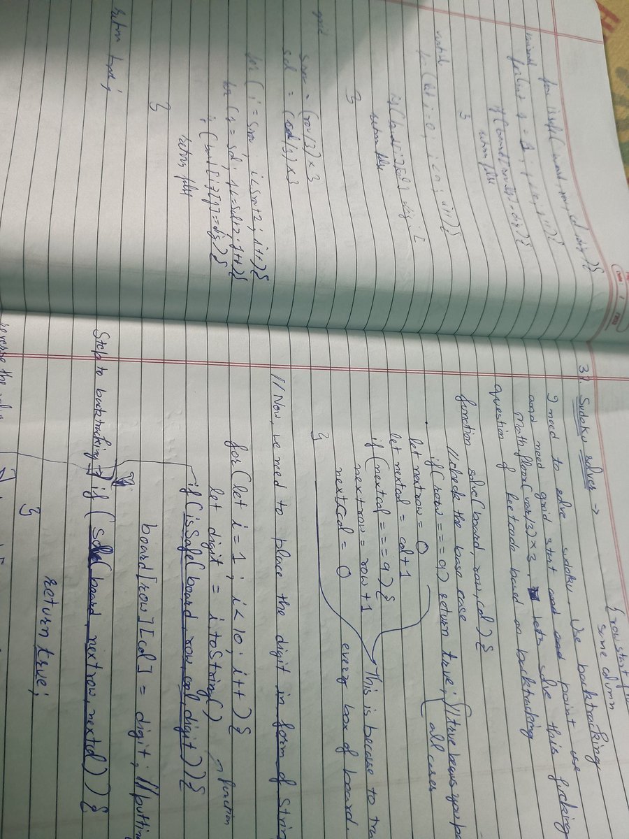 Anshit_Rangra's tweet image. #Day21
📝 Made my resume
🌐 Updated my online profiles
💻 Solved 2 DSA questions:
Sudoku Solver 🧠🔥
N-Queens ♛
Toughest yet most fun challenge so far!
@ali_In_bits
#DSA #SudokuSolver #NQueens #Backtracking #100DaysOfCode