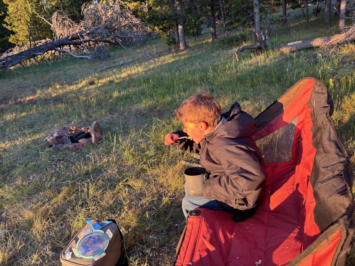 TimSheehyMT's tweet image. Bruce and I went on our annual fly camping adventure last night!
It’s a privilege to use our beautiful public lands, and we always make sure to leave them better than we found them.