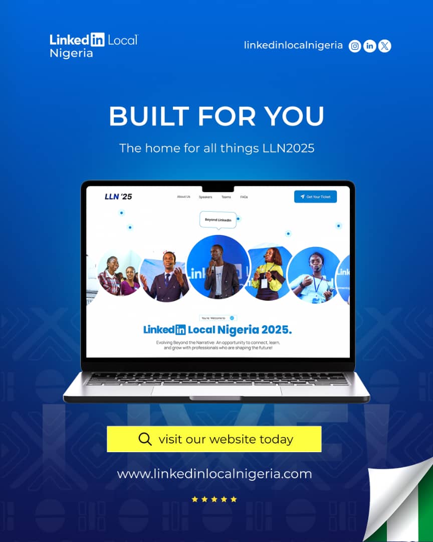 LinkedinLocalN's tweet image. Our website Is officially LIVE!

We’re super excited to share that everything you need to know about LinkedIn Local Nigeria is now in one place.

Visit 👇👇
linkedinlocalnigeria.com to explore and grab your tickets oday.

We can’t wait to host you!!!