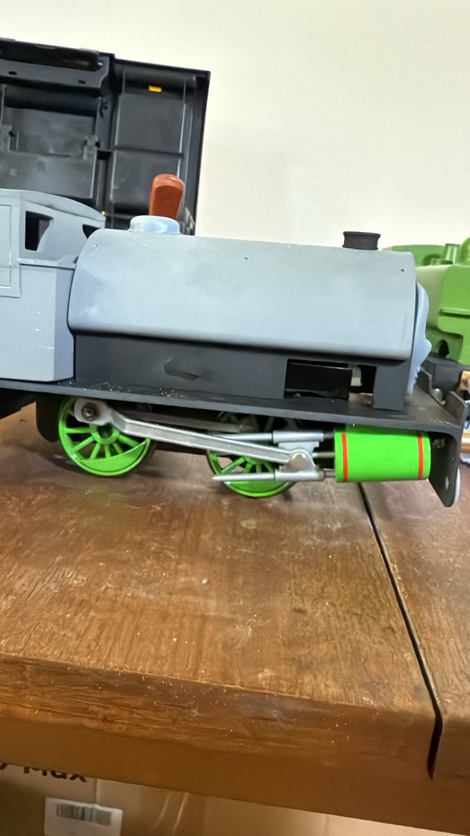 HenryFan91's tweet image. Looking for someone to CAD me a file. I need a G scale Percy coupling rod doing. It’s a specific part so I can shorten it and and print to replace these horrible things!