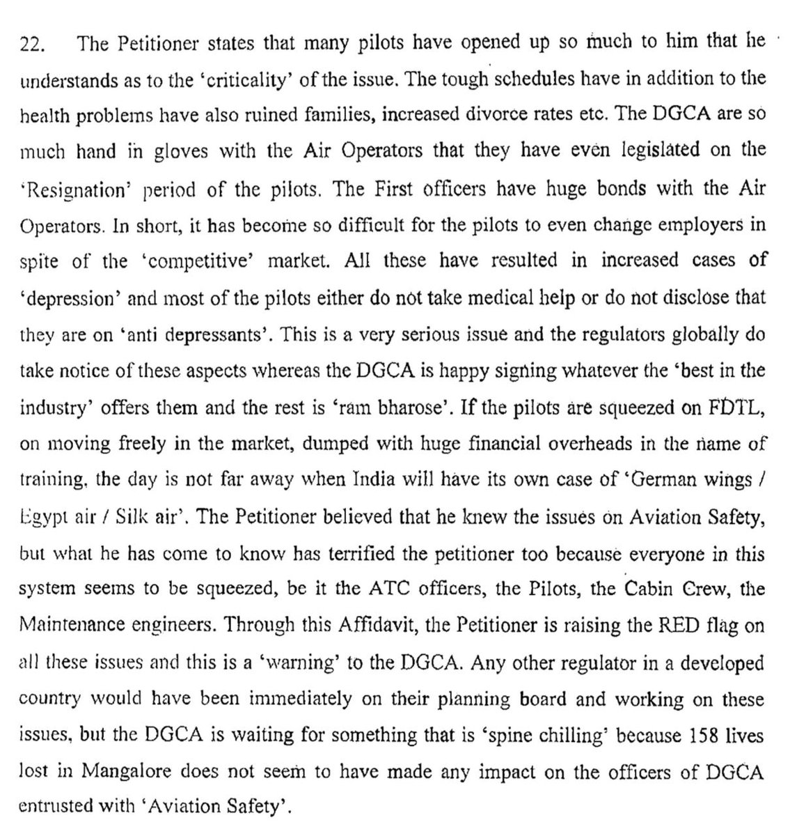 AwakenIndia's tweet image. I am not speculating based on the prelim report. No one should think they can go scot free by blaming the pilots who cannot defend themselves. The first is an e-mail dated 1 Aug 2019 and the other is affidavit dated 11 April 2018 filed in Delhi High Court. @MoCA_GoI @DGCAIndia