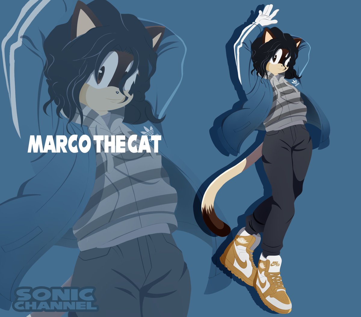 MarcothecatNSFW's tweet photo. Cuz' not everything is NSFW, finally a normal full body reference while I'm trying making the Sonic Channel Style in CSP ^^
#SonicOC #SonicStyle #DigitalArt #SonicChannelStyle #AdidasStyle #NikeJordan #OCShowcase https://t.co/AxeYdhG49U
