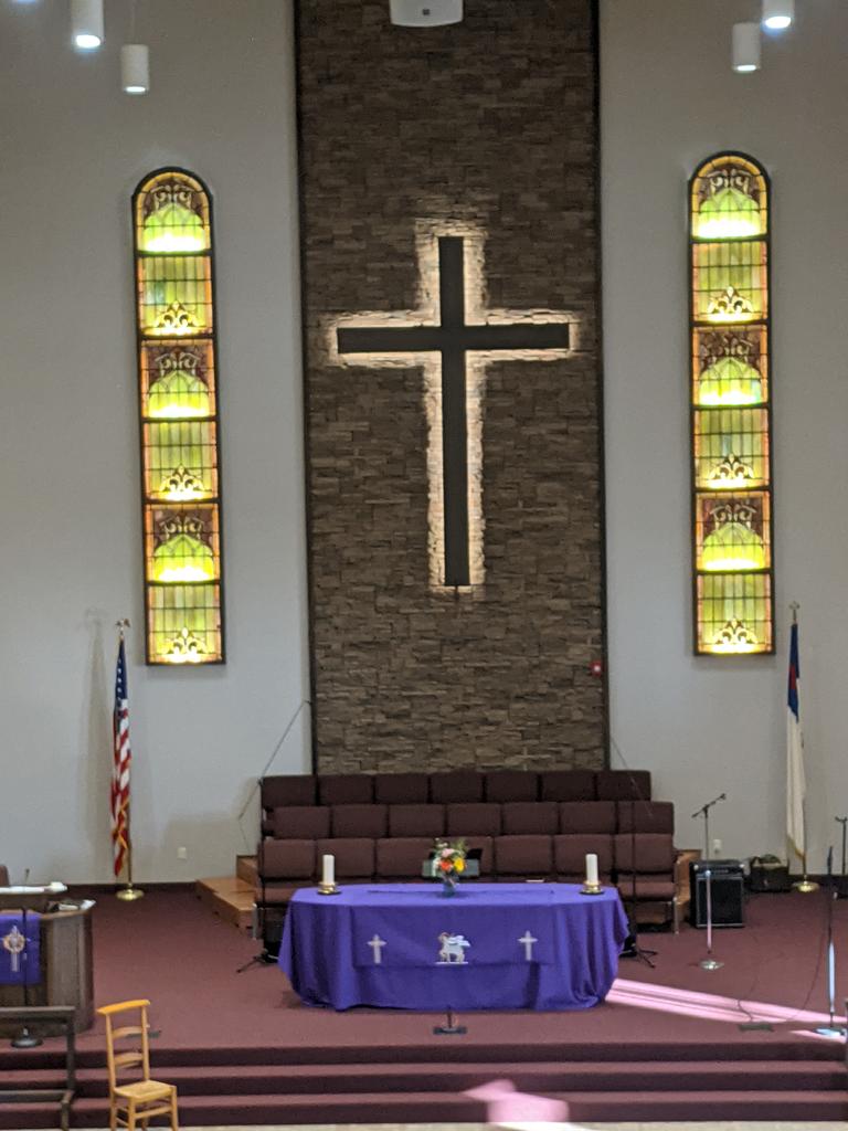 If you can't attend our 8:30 in person at 2020 East Washington, it will be broadcast on WKIO (105.5FM) &amp; steamed on Facebook.  Contemporary Worship in person is offered at 10:45