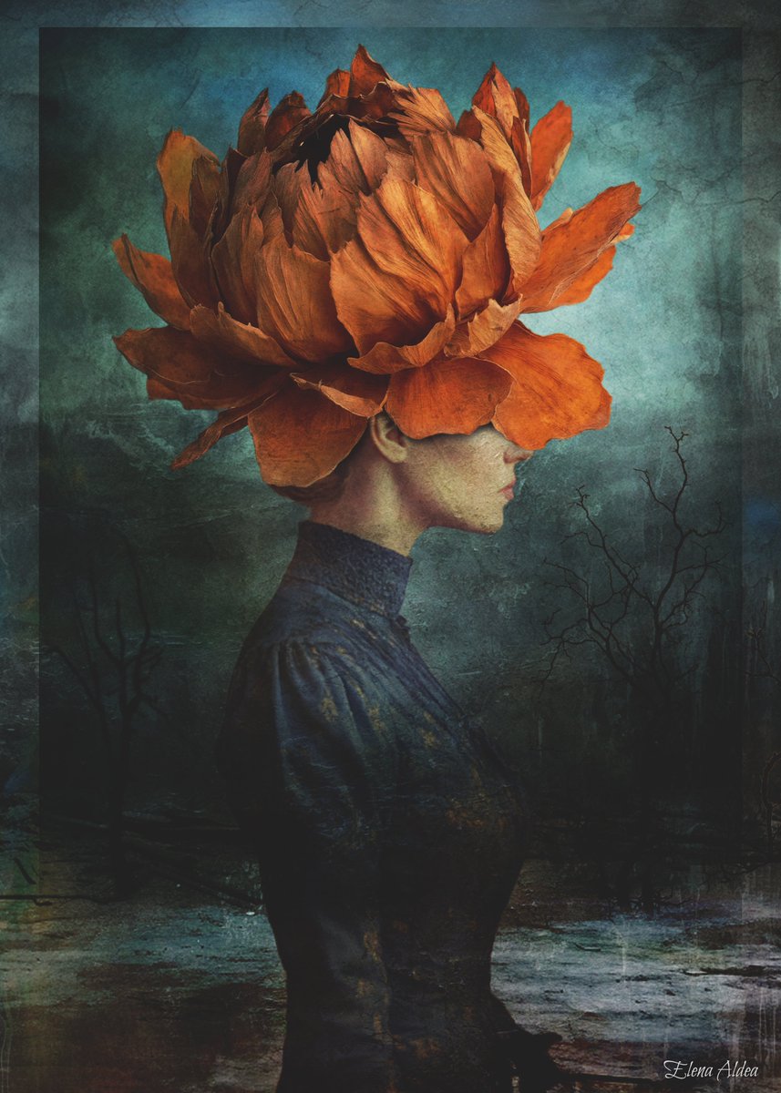 A woman veiled in silence, her identity blooming into something wild and untamed. Veil of Silent Blossoms explores the quiet power of transformation through surreal beauty. 
#NFTVisions_Art #Surrealism #DigitalArt  #FeminineMystique #FantasyArt #Rarible #PetalsOfTheVeiledSoul
