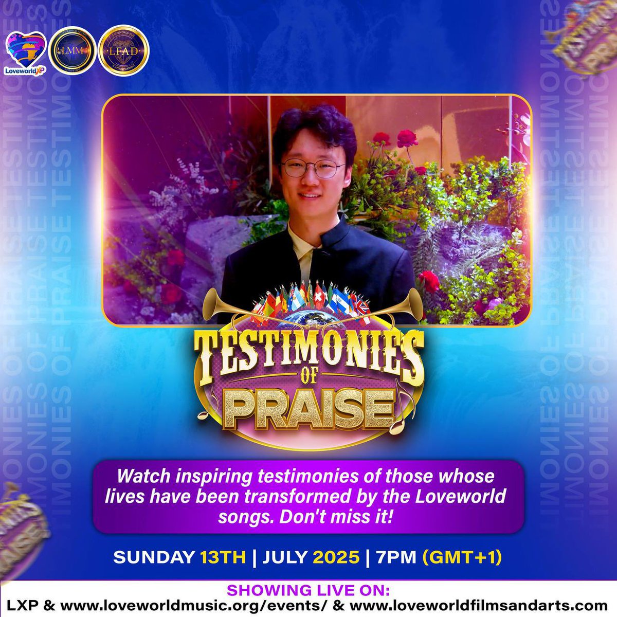 Alderman Joe (@aldermanjoeking) on Twitter photo Itโs the Month of Joy, and on Testimonies Of Praise, weโre celebrating the incredible impact of Loveworld Songs in the lives of Godโs people all around the world! ๐๐ถ
โจ Join us today for another awe-inspiring episode โ you wonโt want to miss it! ๐ฅ๐
๐บ Watch LIVE on:
๐ LXP Itโs the Month of Joy, and on Testimonies Of Praise, weโre celebrating the incredible impact of Loveworld Songs in the lives of Godโs people all around the world! ๐๐ถ
โจ Join us today for another awe-inspiring episode โ you wonโt want to miss it! ๐ฅ๐
๐บ Watch LIVE on:
๐ LXP