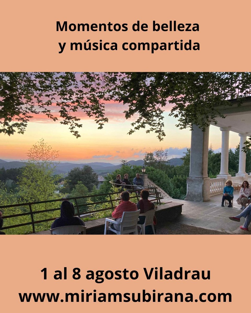 Me inscribo aquí al retiro de agosto. Últimas plazas.
forms.gle/XgCB9xogLWhT5F…
Información en mi web.
linktr.ee/miriamsubirana…

#Retiro del 1 al 8 de agosto #Viladrau @alberg_sagrat_cor #miriamsubirana