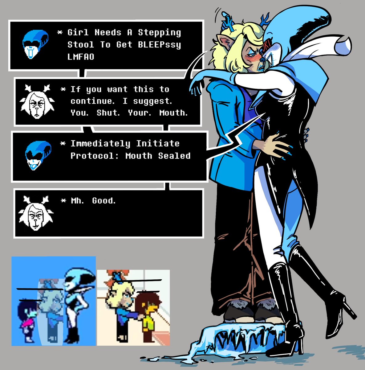 queen0fm0nsterz's tweet photo. I have reached an INCREDIBLY amusing conclusion bluscreeners
#DELTARUNE #queendeltarune #carolholiday https://t.co/8l6vSwqC1q