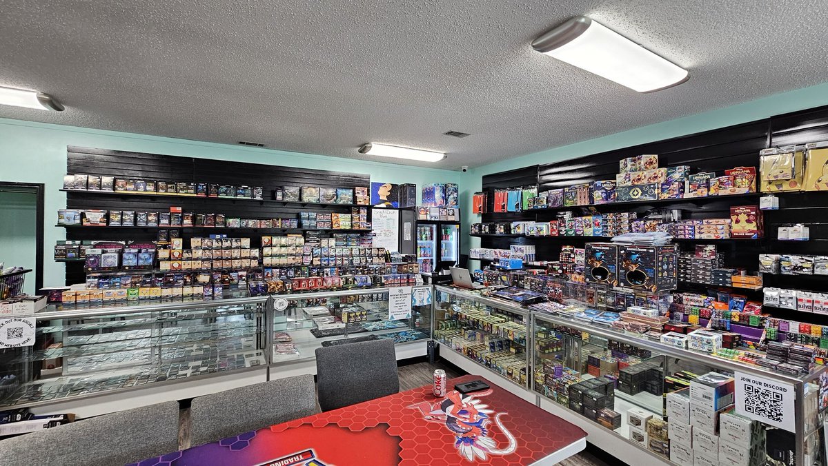TrinityGamesLLC's tweet photo. Join us for our last day at the original location! Next time we see you, we'll be at the new spot! We'll be here until 8PM!
#trinitygamesllc #tcg #shoplocal #cardshop #Universus #unionarena #digimontcg #mtg #pokemon #fabtcg https://t.co/ERhbOFxhd3