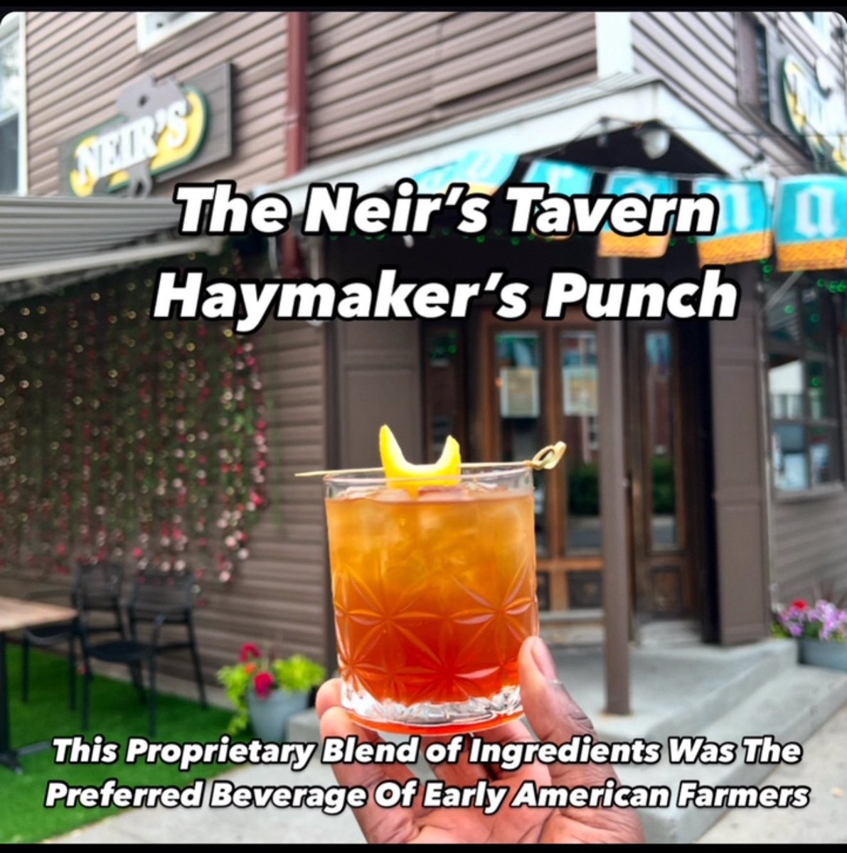 Call it the Neir’s Ice Tea or The Neir’s Haymaker but be sure to call us when you’re ready for a refreshing historic beverage preferred by early American Farmers. 

We dug up this over 100 year old recipe and recreated it how it was made originally.