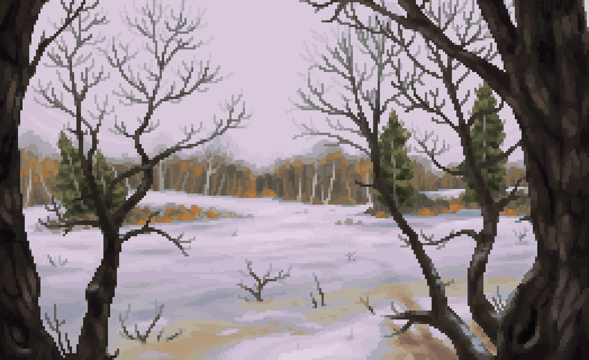 pixel_sarp's tweet image. Would you build a cozy cabin here?

#pixelart