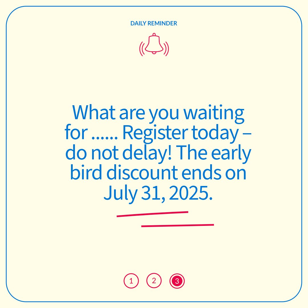 Reminder: Early bird registration for #PatientsDay2025 ends July 31!

Expert talks on #syncope related conditions
Includes delegate pack, lunch, and 12-month replay access.
🔗 Register now: loom.ly/MKZEDmI