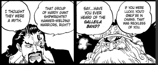 AllBlueTiger's tweet photo. #ONEPIECE1154 The confirmation of renowned shipwrights from Elbaf is very interesting! I've long suspected that Elbaf is the destination of the Sea Kings, who are looking for the people who can repair the Noah. In part because giant ship and shipbuilding wood makes me think of... https://t.co/e2JX35uw4x