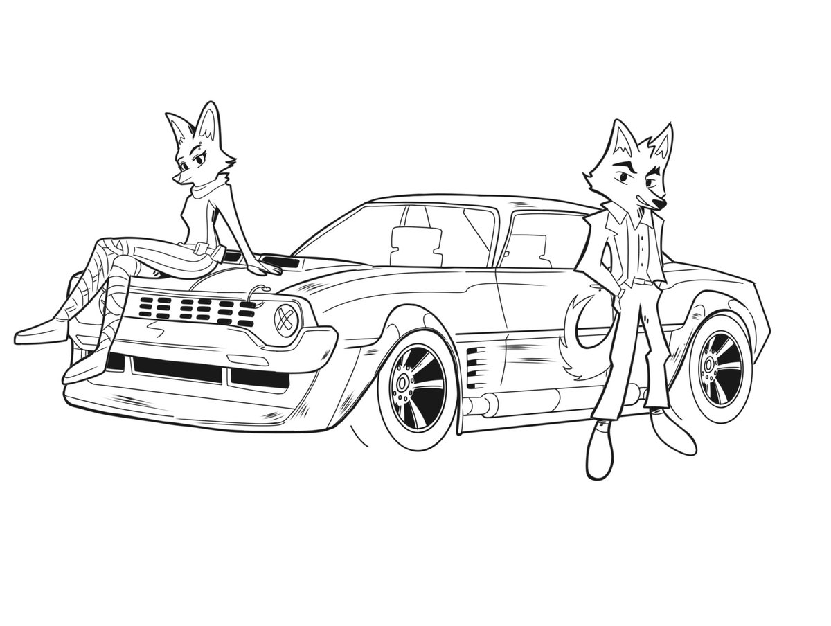 (WIP) I was actually too lazy to color this.

I had this lineart saved.