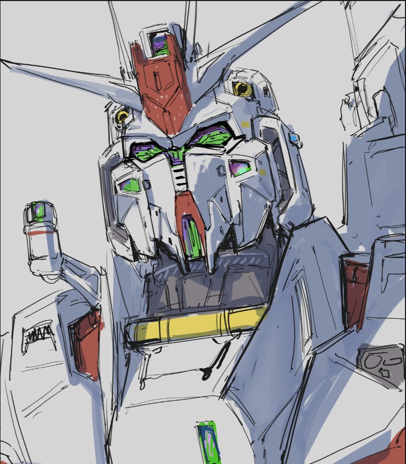 Soo... I tried to create my take on Nu in the GQuuuuuuX universe, but it's not as easy as I thought it would be. So there's that irony lmao, Red Gundam surely has the iconic look that can be hard to avoid regardless. So I did make another that has psychommu stuck on the face lol.